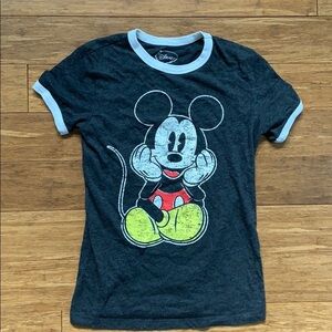 ☀️ 3/$36 or 2/$30 
DISNEY Mickey Mouse Ringer Tshirt Black sz Small